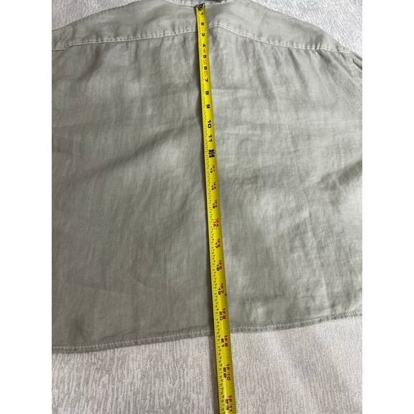 Zara Women’s Linen Top in Light Grey size S NWT Resort Wear Vacation Beachy - Picture 8 of 9